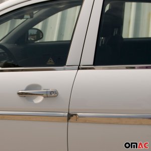 Hyundai Accent Window Trim - Omac - Stainless Steel - Gloss Silver - '06-'11